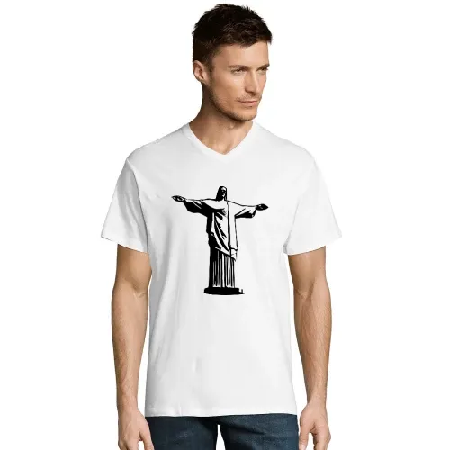Cristo Redentor in Rio de Janiero 3D Männer T-Shirt