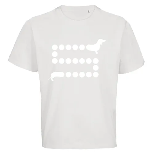 Dackellauf mit Punkten Männer T-Shirt