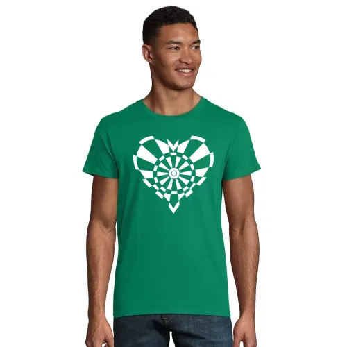Dartscheiben Herz Männer T-Shirt
