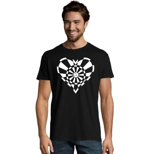 Dartscheiben Herz Männer T-Shirt