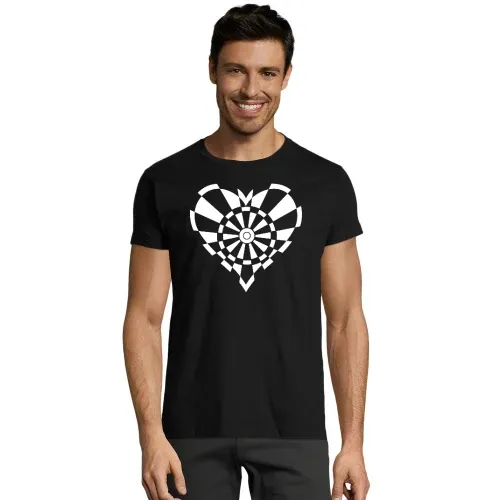 Dartscheiben Herz Männer T-Shirt