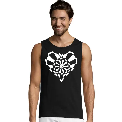 Dartscheiben Herz Männer T-Shirt