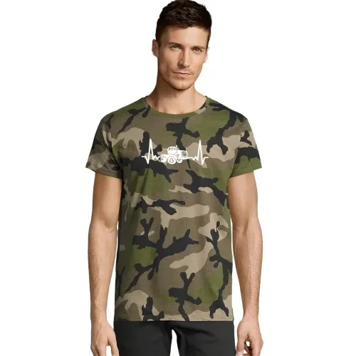 DDR Trecker Herzschlag K700 Schlepper Traktor Puls Männer T-Shirt