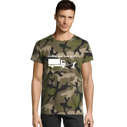 Dein Mutter zieht LKW´s Männer T-Shirt