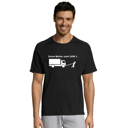 Dein Mutter zieht LKW´s Männer T-Shirt