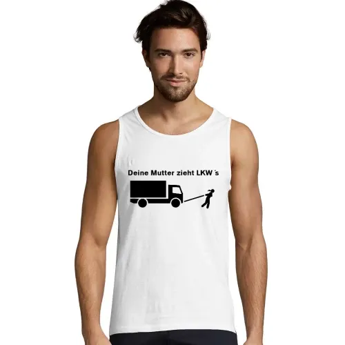 Dein Mutter zieht LKW´s Männer T-Shirt