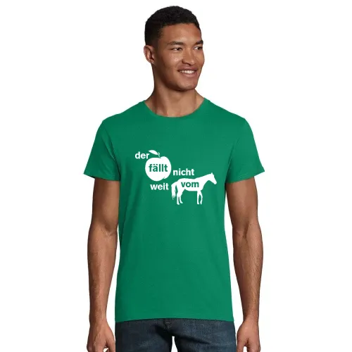 der Apfel fällt nicht weit vom Pferd Männer T-Shirt