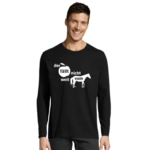 der Apfel fällt nicht weit vom Pferd Männer T-Shirt