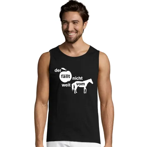 der Apfel fällt nicht weit vom Pferd Männer T-Shirt