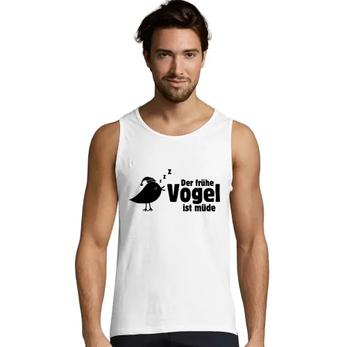 der frühe Vogel ist müde Männer T-Shirt