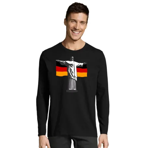 Deutschland Jesus in Rio T-Shirt Männer Imperial LSL