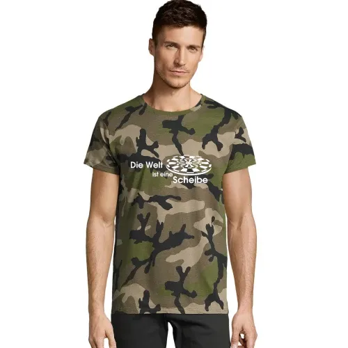 Die Welt ist eine Scheibe Männer T-Shirt