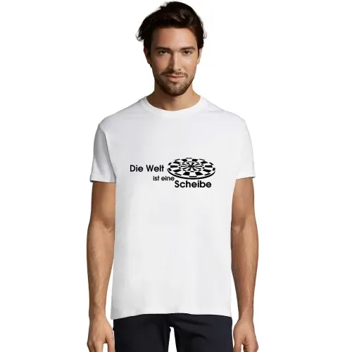 Die Welt ist eine Scheibe Männer T-Shirt