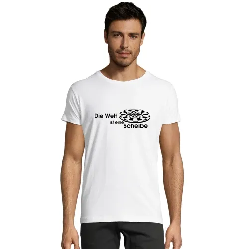 Die Welt ist eine Scheibe Männer T-Shirt