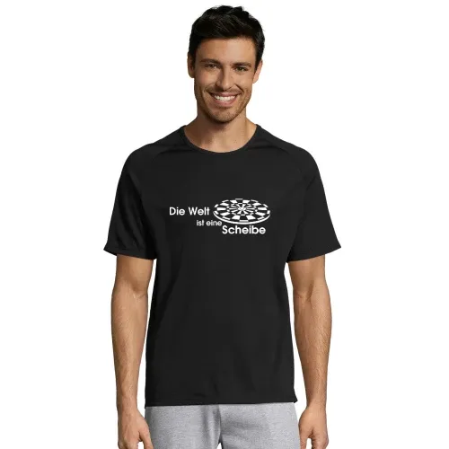 Die Welt ist eine Scheibe Männer T-Shirt