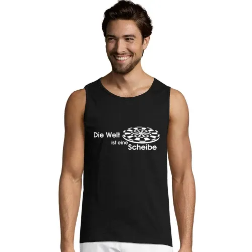 Die Welt ist eine Scheibe Männer T-Shirt