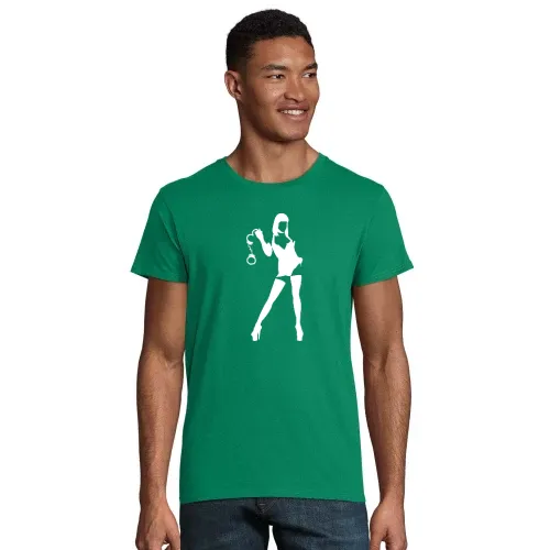 Domina mit Handschellen Männer T-Shirt