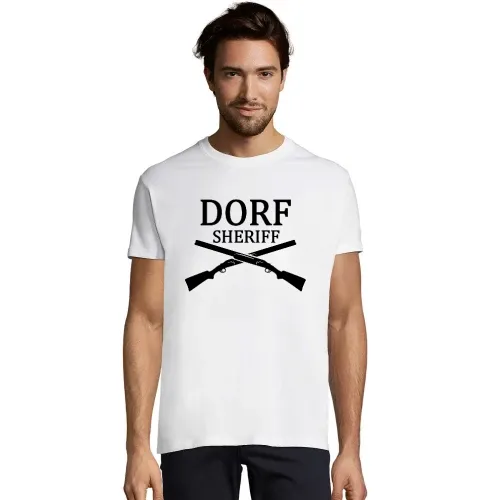 Dorf Sheriff gekreuzte Flinten Männer T-Shirt