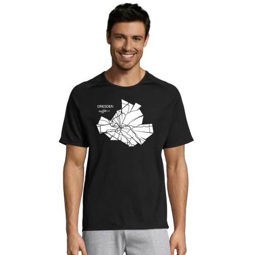 Dresden Karte Männer T-Shirt