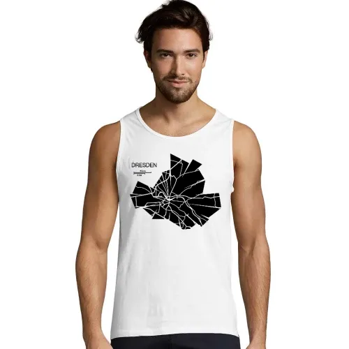Dresden Karte Männer T-Shirt