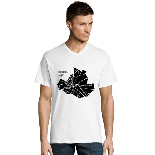 Dresden Karte Männer T-Shirt