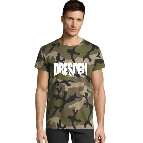 Dresden Skylineschatten Männer T-Shirt