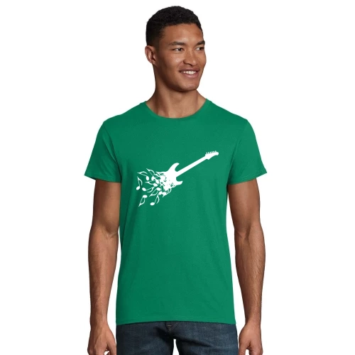 E-Gitarre aus Noten Männer T-Shirt