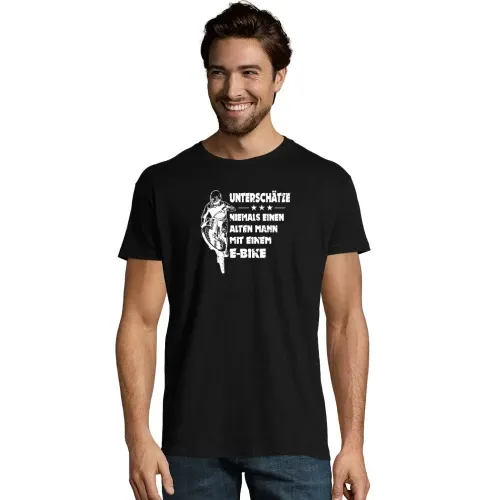 Ebike Fahrrad Alter Mann Spruch Mountainbike Rente T-Shirt Männer Imperial