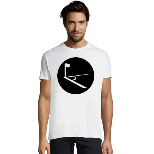 Eckball Fussball im Kreis Männer T-Shirt Eckball Fussball im Kreis T-Shirt