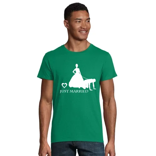 Ehemann von Frau an Leine Männer T-Shirt