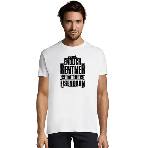 Eisenbahn Rente Modelleisenbahn Rentner Spruch Männer T-Shirt Eisenbahn Rente Modelleisenbahn Rentner Spruch T-Shirt