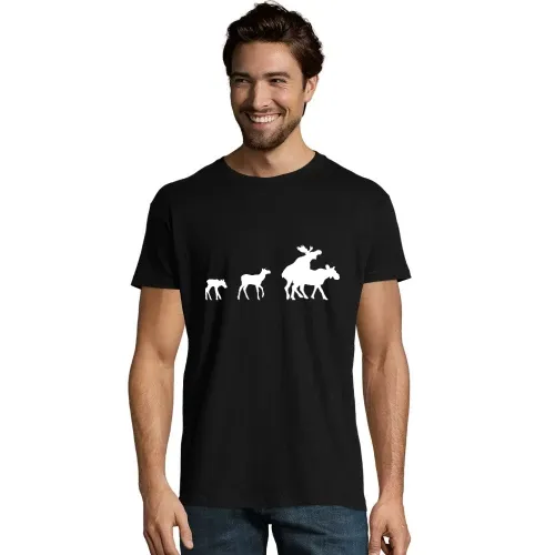 Elch Familie Verkehr T-Shirt
