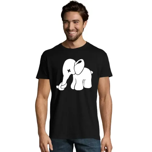 Elefant mit zuer Nase Männer T-Shirt