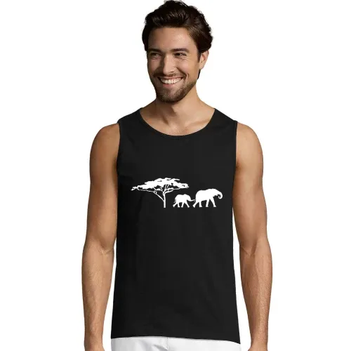 Elefanten in der Savanne Männer T-Shirt