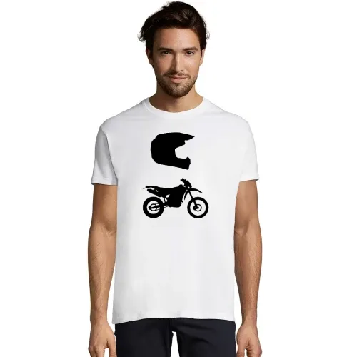 Enduro Cross und Helm Männer T-Shirt Enduro Cross und Helm T-Shirt