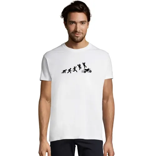 Enduro Stichmännchen Motorrad Evolution T-Shirt