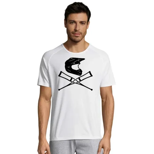 Endurohelm mit Krücken 2.0 T-Shirt Männer Sporty