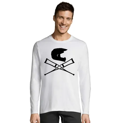 Endurohelm mit Krücken Männer T-Shirt