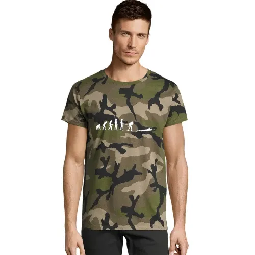 Evolution Biathlon liegend Schießen Männer T-Shirt