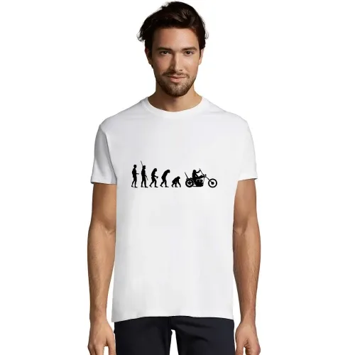 Evolution Chopper Rückwärts Männer T-Shirt Evolution Chopper Rückwärts T-Shirt