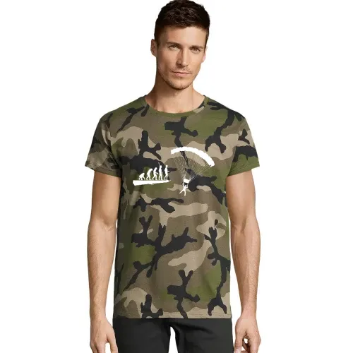Evolution Fallschirmspringer Männer T-Shirt