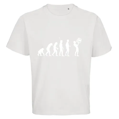 Evolution Fass Trinken Männer T-Shirt