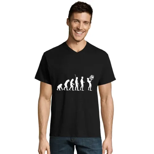 Evolution Fass Trinken Männer T-Shirt