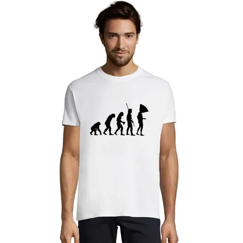 Evolution Hundehalskragen T-Shirt