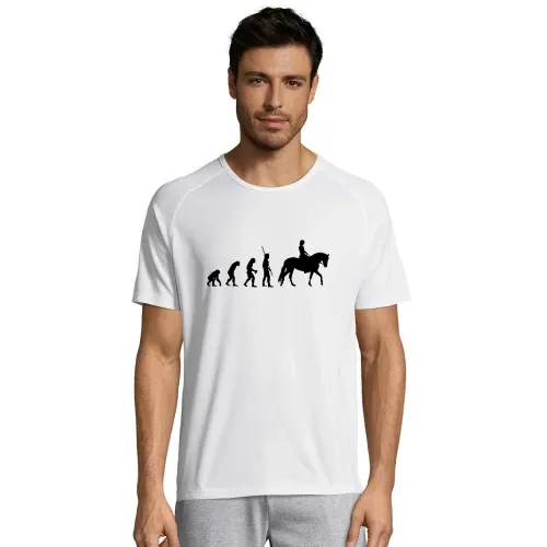 Evolution Pferd Frau Männer T-Shirt