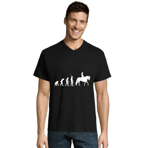 Evolution Pferd Frau Männer T-Shirt