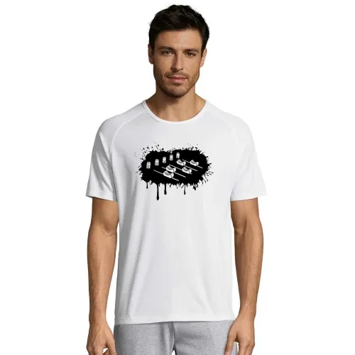 Farbklecks Mischpult Männer T-Shirt