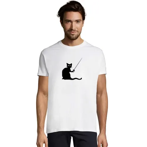Fechten Katze Fechter Männer T-Shirt