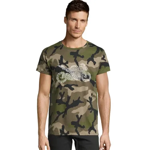 Fingerabdruck Motorrad Männer T-Shirt