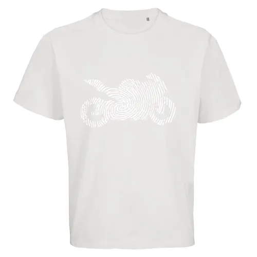 Fingerabdruck Motorrad Männer T-Shirt